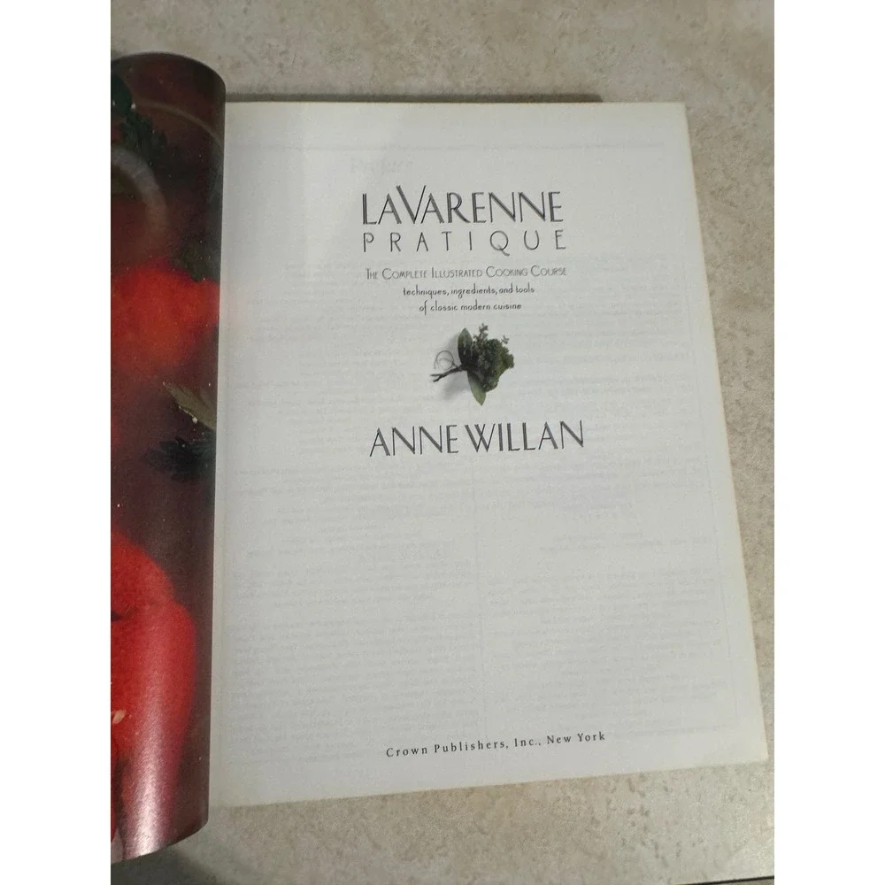 La Varenne Pratique Anne Willan Hardcover Cookbook Illustrated Cooking Course